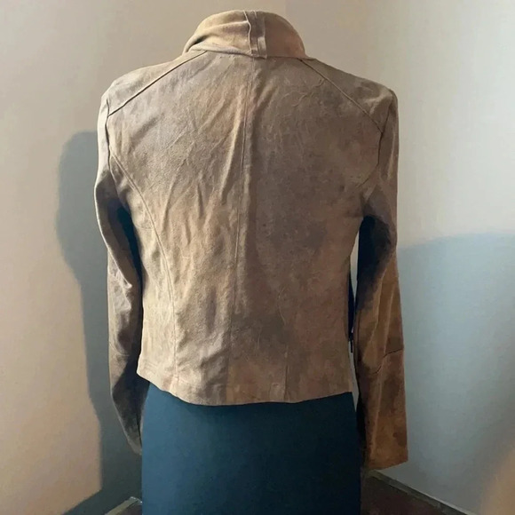 Dex Saddle Colored Suede Jacket S - Picture 3 of 7